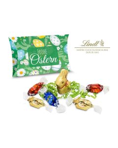 Lindt Ostertasche inkl. Lindt-Goldhase - auch in individueller Kissenverpackung