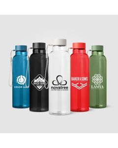 Aura rPET Trinkflasche mit Handschlaufe - 710 ml