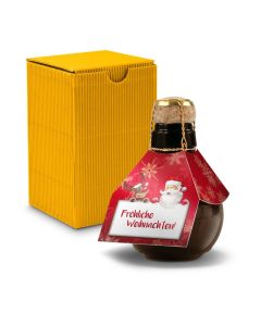 Kleinste Sektflasche der Welt! Fröhliche Weihnachten — Inklusive Geschenkkarton, 125 ml