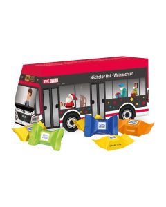 Ritter SPORT Schokowürfel im Bus als 3D Präsent bedrucken (ab 100 Stück)