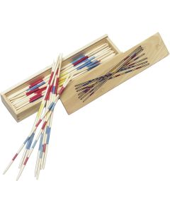 Mikadospiel in Holzbox Cas