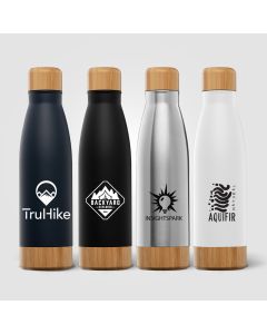 Ibiza Bamboo - 650 ml Edelstahlflasche - Doppelwandig