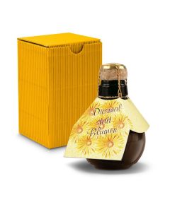 Kleinste Sektflasche der Welt! Diesmal statt Blumen — Inklusive Geschenkkarton, 125 ml