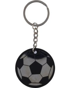 Schlüsselanhänger in Form eines Fußballs aus recyceltem Edelstahl von Ciro
