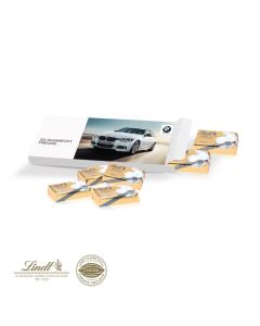 Express Präsentbox mit 6 Schokotäfelchen 30 g personalisieren (ab 250 Stück)