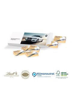 Lindt Schokoladentäfelchen in Präsentbox zu Ostern (ab 100 Stück)