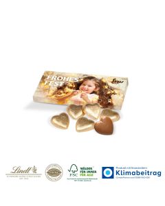 Lindt Präsentbox mit Schokolade zu Weihnachten (ab 50 Stück)