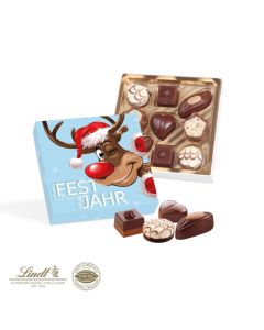 Pralinés von Lindt kleine Kostbarkeiten Präsentbox mit Weihnachtsmotiv