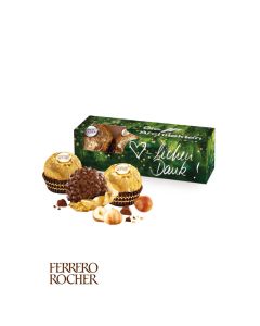 Ferrero Rocher 3er Schokokugeln in Werbebox bedrucken (ab 100 Stück)