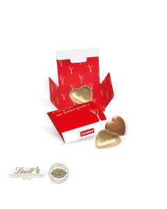 Lindt Schokoladenherz im Werbebriefchen bedrucken (ab 250 Stück)