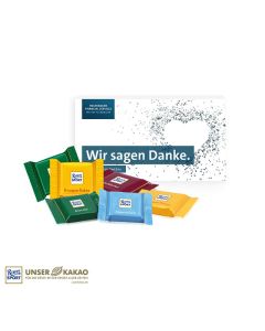 Ritter SPORT Schokotäfelchen in Präsentbox als Dankeschön