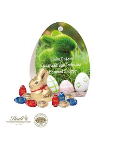 Werbe-Osterei mit Lindt Goldhase und Schoko-Eier 60g