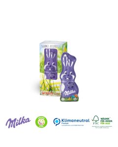 Milka Schmunzelhase 15g in Werbebox mit Sichtfenster (ab 100 Stück)