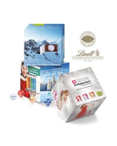 Lindt Adventskalender Cube nachhaltig bedrucken (ab 100 Stück)
