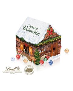 Lindt Adventskalender Weihnachtshaus bedrucken (ab 100 Stück)