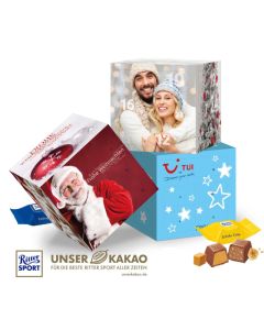 Ritter SPORT Schokowürfel Adventskalender Cube nachhaltig bedrucken (ab 100 Stück)