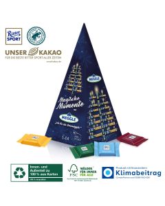 Karton-Adventskalender „Weihnachtspyramide“ Ritter SPORT (ab 100 Stück)