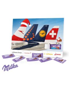 Milka Schokolade Tisch-Adventskalender bedrucken (ab 100 Stück)