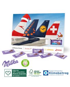 Milka Schokolade Tisch-Adventskalender (ab 100 Stück)