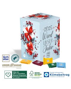 Recycelbarer Adventskalender als Cube