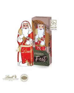 Lindt Weihnachtsmann mit Glöckchen 70 g bedrucken (ab 100 Stück)