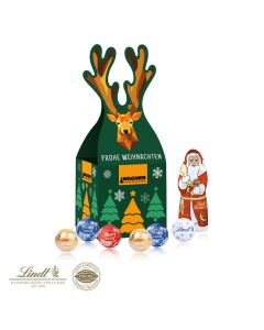 Lindt Santa und Lindt Minis „Rentier“ mit süßer Füllung