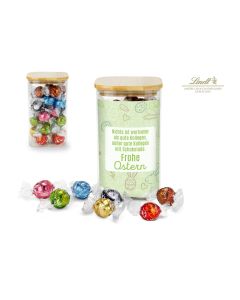 Lindor Team-Glas Frohe Ostern mit 35 Lindt Lindorkugeln