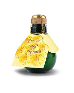 Kleinste Sektflasche der Welt! Diesmal statt Blumen - Ohne Geschenkkarton, 125 ml