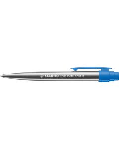 STABILO style metal Kugelschreiber, silber/blau