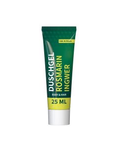 Duschgel Rosmarin-Ingwer, 25 ml Tube