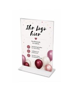 Acryl Aufsteller T Beispieldarstellung