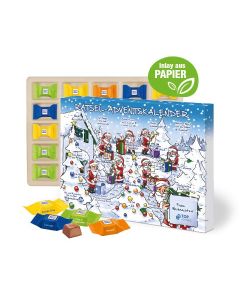 Ritter SPORT Schokowürfel Adventskalender Inlay aus Papier (ab 100 Stück)