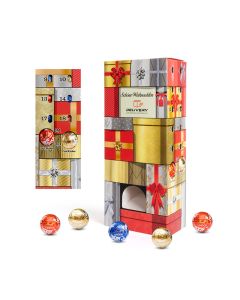 Lindt Lindor Adventskalender Turm bedrucken (ab 512 Stück)