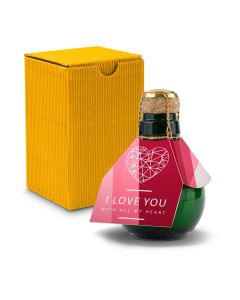 Kleinste Sektflasche der Welt! I love u — Inklusive Geschenkkarton, 125 ml