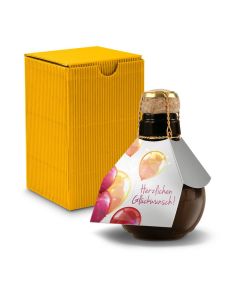 Kleinste Sektflasche der Welt! Herzlichen Glückwunsch — Inklusive Geschenkkarton, 125 ml