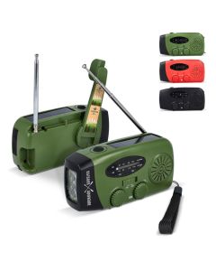 SafeSound Notfallradio mit Solar und Handaufzug