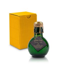 Kleinste Sektflasche der Welt! schwarzer Anhänger — Inklusive Geschenkkarton, 125 ml