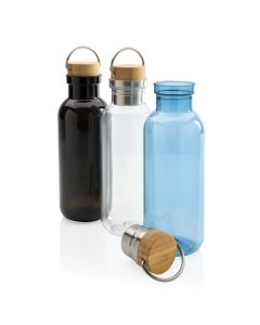 RCS rPET Flasche with Bambusdeckel und Griff