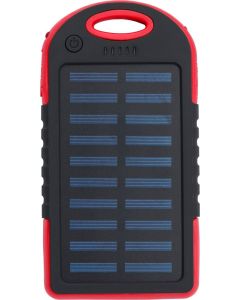 Gummierte ABS Solar-Powerbank Arin