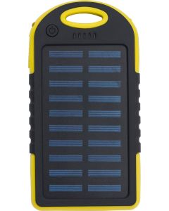 Gummierte ABS Solar-Powerbank Arin