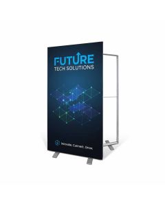 Mobile Flex LED Werbewand SEG 100x200 beidseitig mit Werbung bedrucken