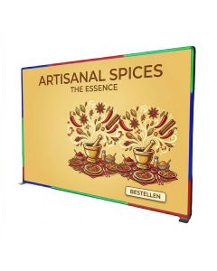 LED Werbewand Neon SEG 300x200 beidseitig mit Werbung bedrucken