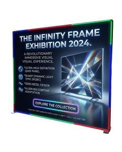 LED Werbewand Neon SEG 300x250 beidseitig mit Werbung bedrucken