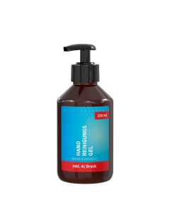 Handreinigungsgel, 250 ml, Body Label (R-PET)