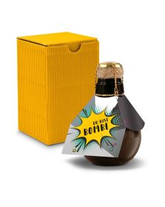 Kleinste Sektflasche der Welt! Du bist Bombe — Inklusive Geschenkkarton, 125 ml