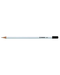 STABILO Grafitstift weiß mit Tauchkappe