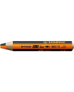 STABILO woody duo Farbstift, gelborange/schwarz