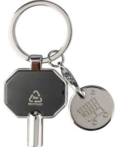 Schlüsselanhänger aus recycelter Zinklegierung mit Heizkörperentlüfter Mara