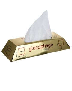 Taschentuchbox Goldbarren