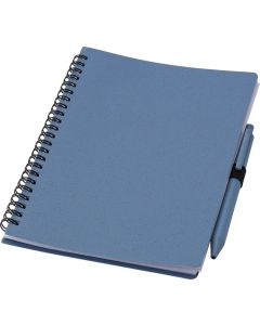 Notizbuch und Kugelschreiber aus Weizenstroh Massimo